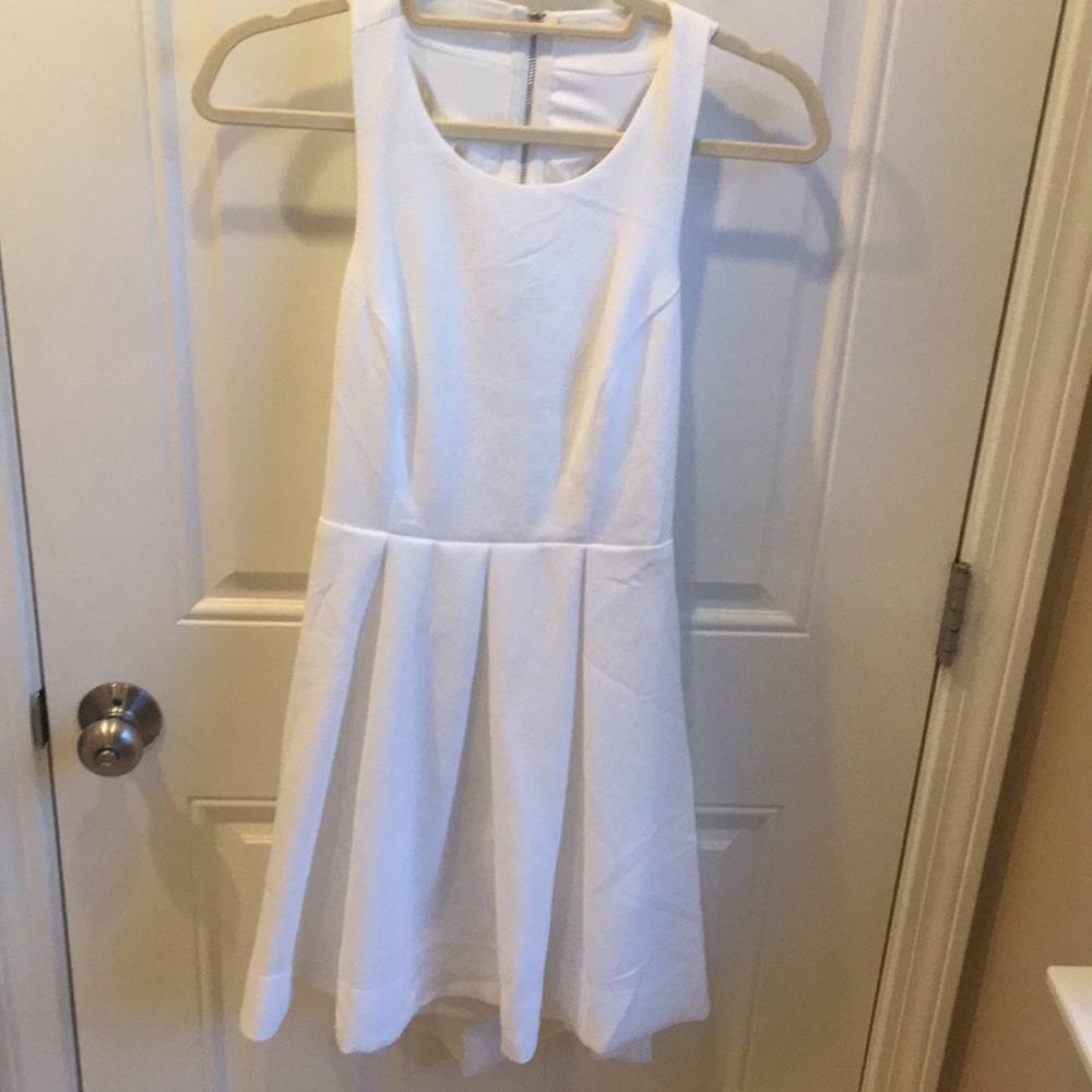 White open back dress